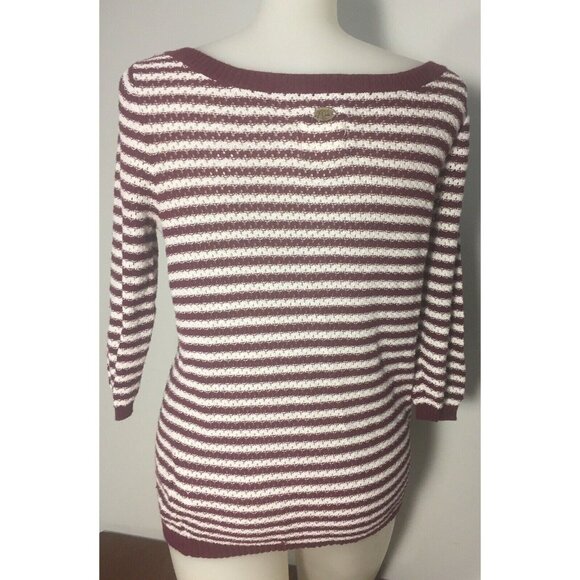 Quicksilver Women’s Pullover Knit Red White Sweater Size Small - Picture 4 of 7